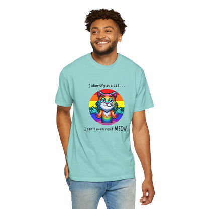 I Identify as a Cat - Pride T-Shirt