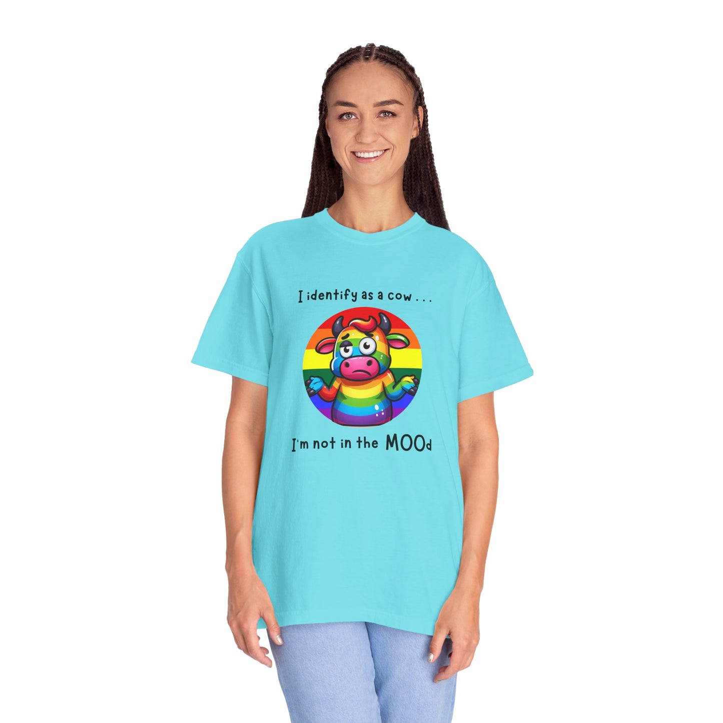 I Identify as a Cow - Pride T-Shirt