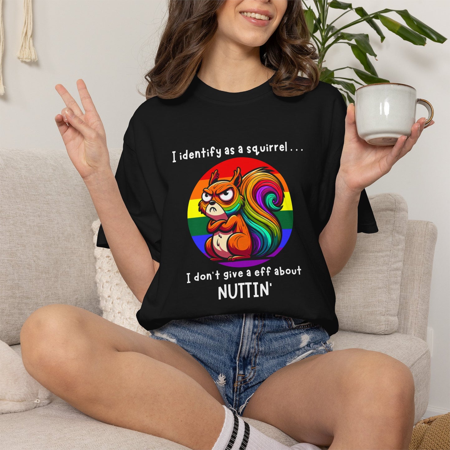 I Identify as a Squirrel - Pride T-Shirt