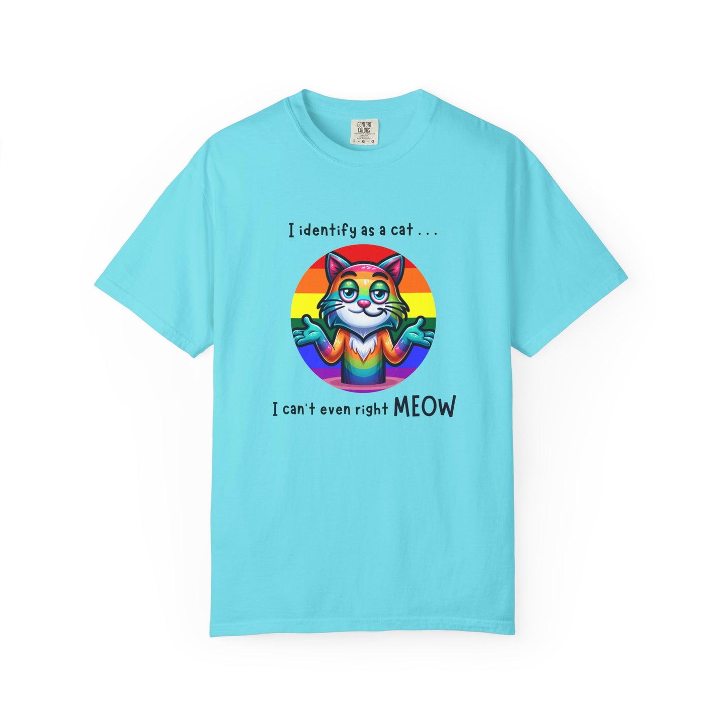 I Identify as a Cat - Pride T-Shirt