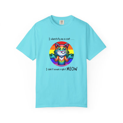 I Identify as a Cat - Pride T-Shirt