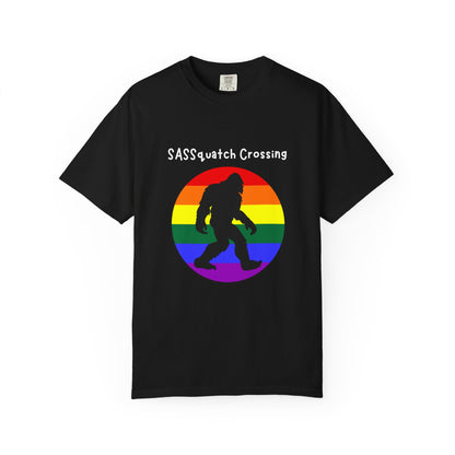 Sassquatch Crossing Pride-Themed T-Shirt