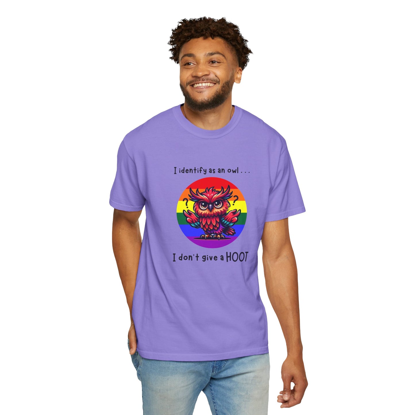 I Identify as an Owl - Pride T-Shirt