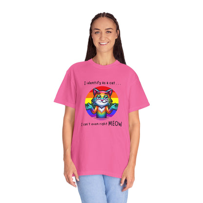 I Identify as a Cat - Pride T-Shirt