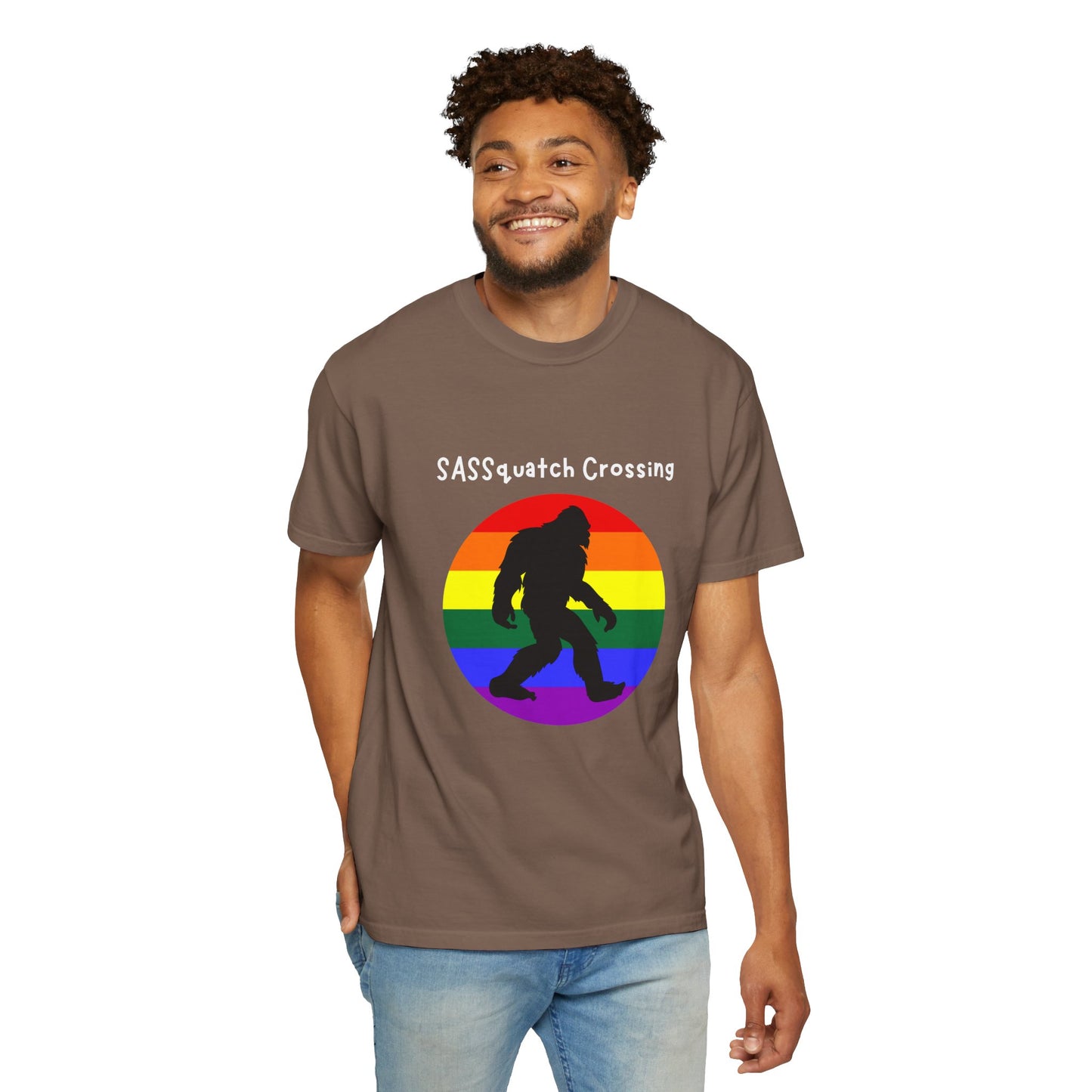 Sassquatch Crossing Pride-Themed T-Shirt