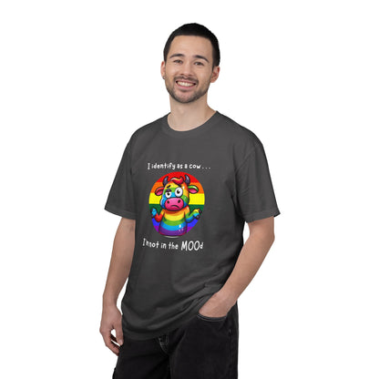 I Identify as a Cow - Pride T-Shirt
