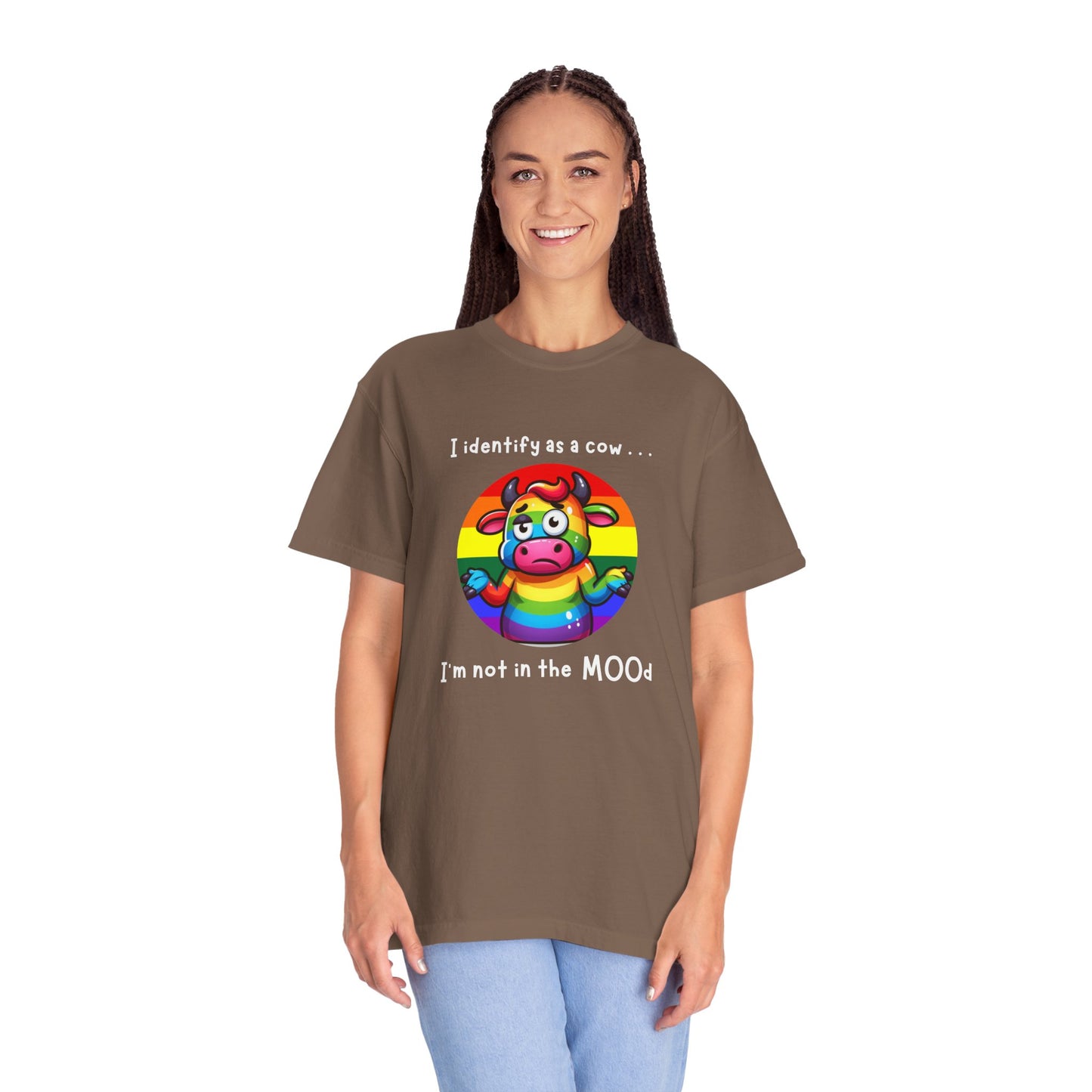 I Identify as a Cow - Pride T-Shirt