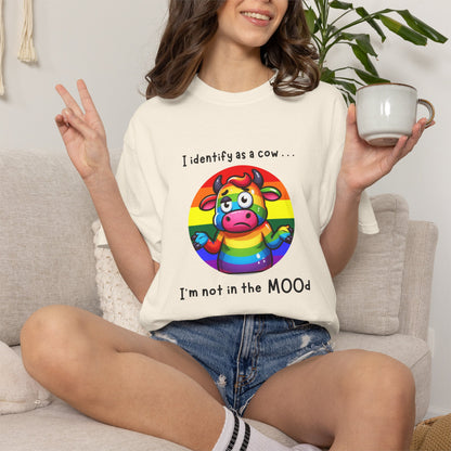 I Identify as a Cow - Pride T-Shirt