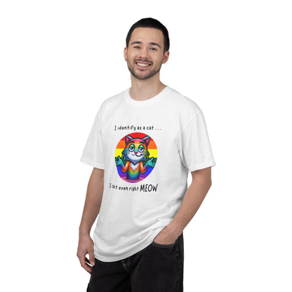 I Identify as a Cat - Pride T-Shirt