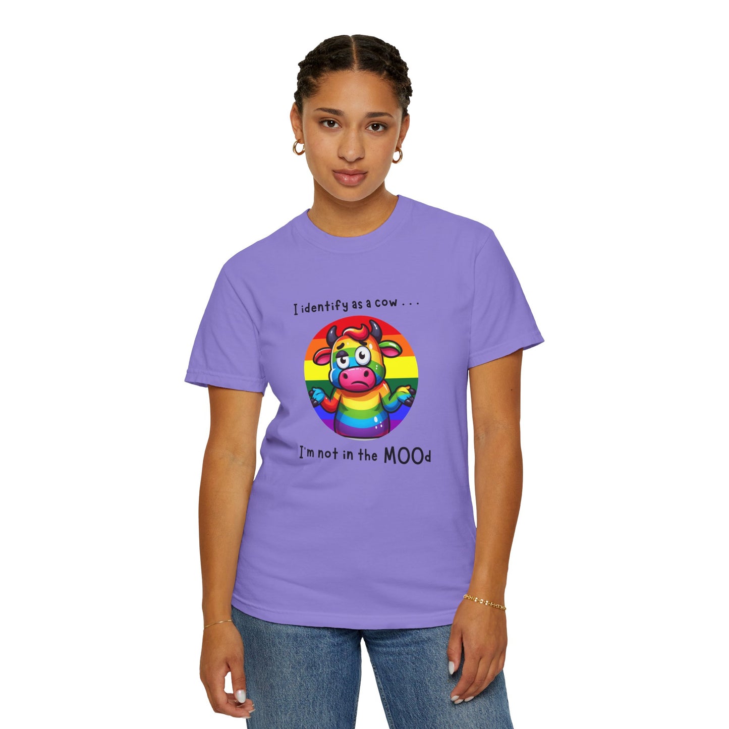 I Identify as a Cow - Pride T-Shirt