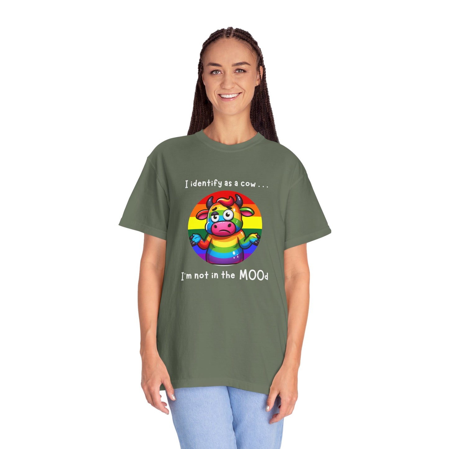 I Identify as a Cow - Pride T-Shirt