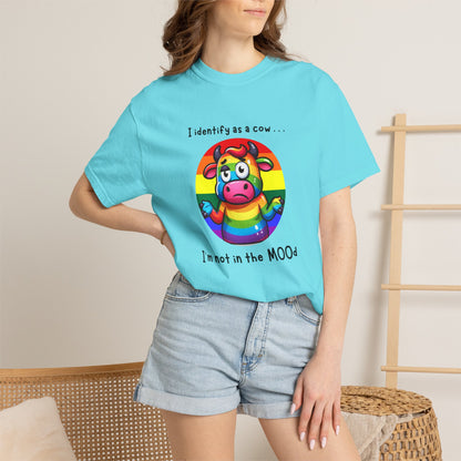 I Identify as a Cow - Pride T-Shirt