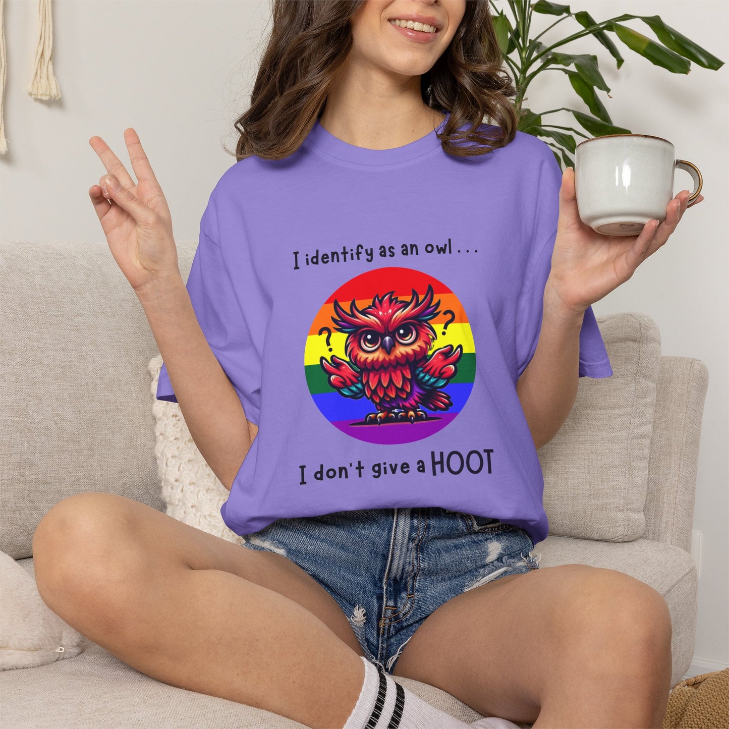 I Identify as an Owl - Pride T-Shirt