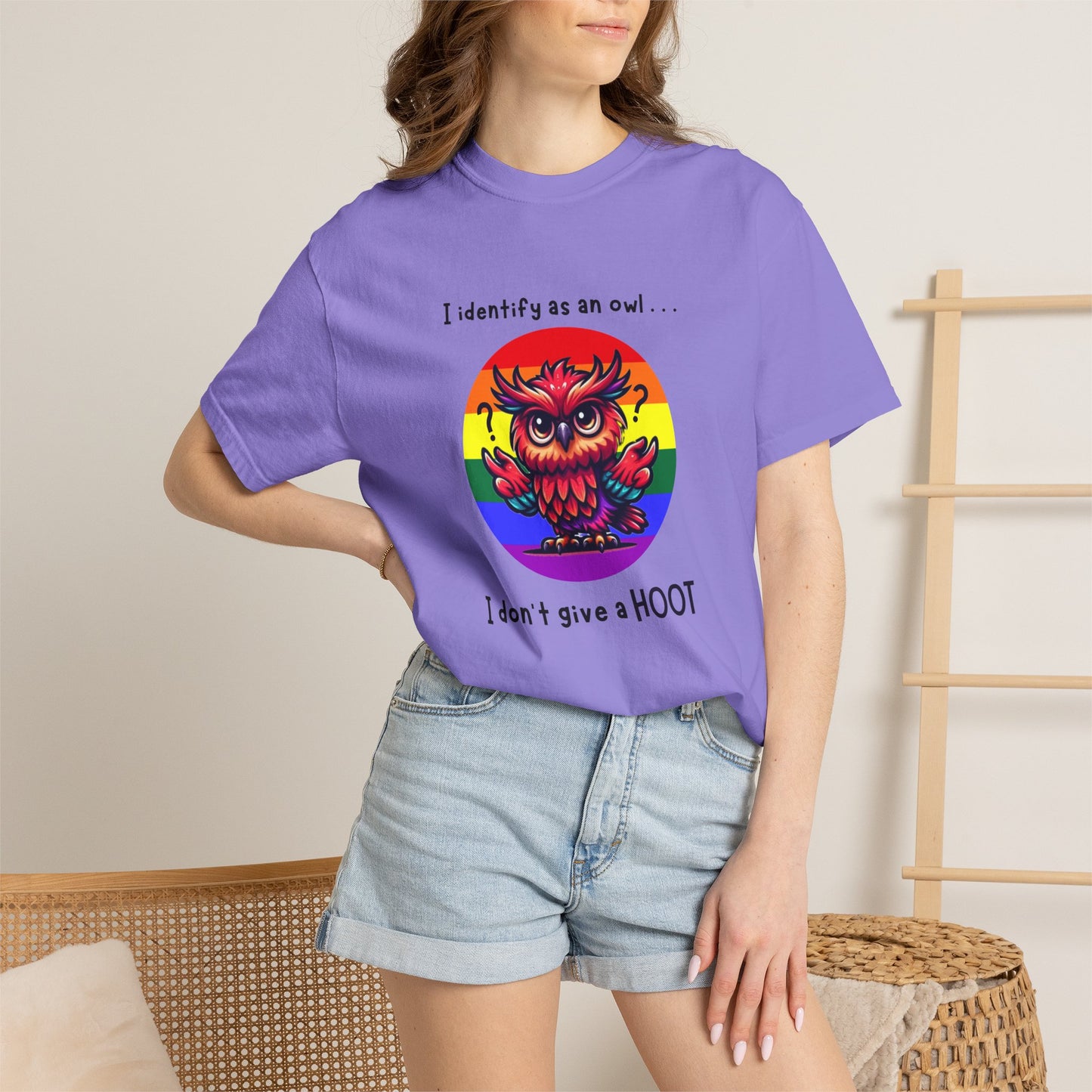 I Identify as an Owl - Pride T-Shirt