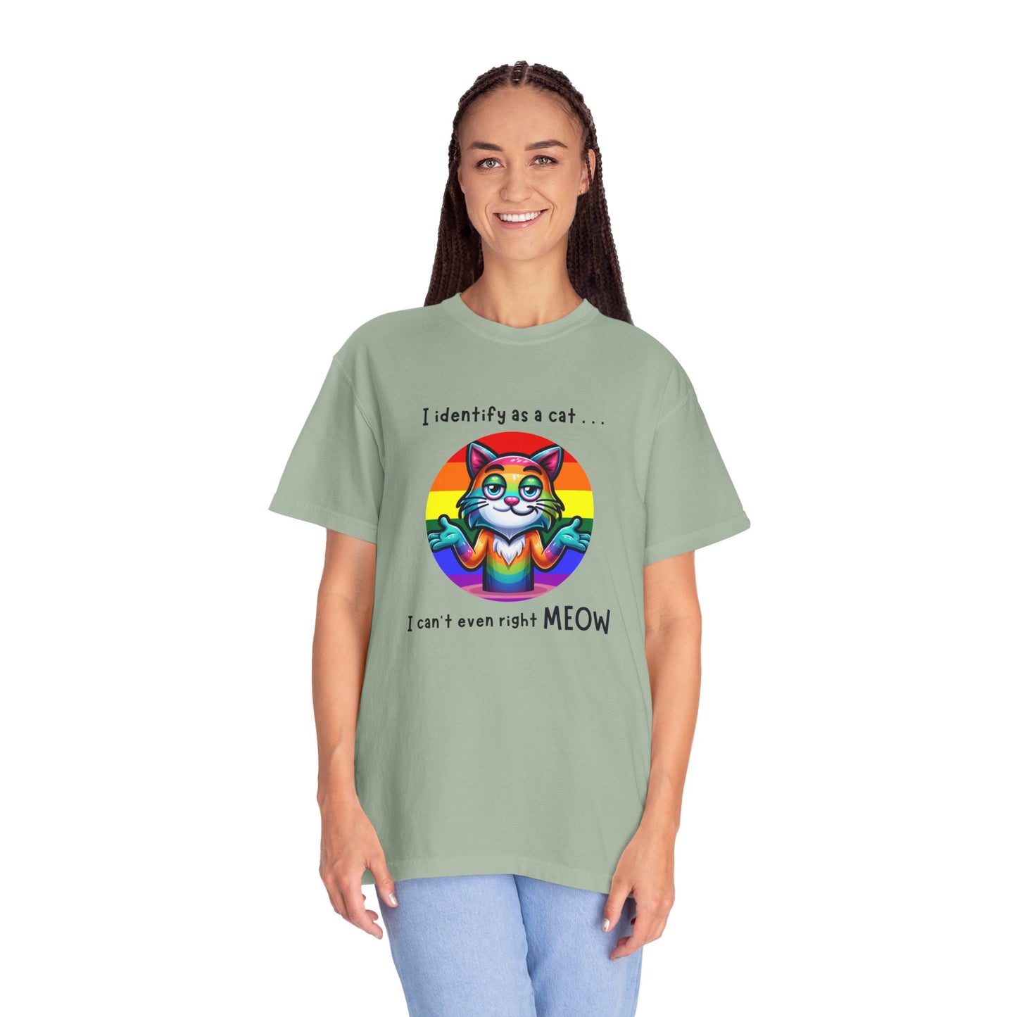 I Identify as a Cat - Pride T-Shirt