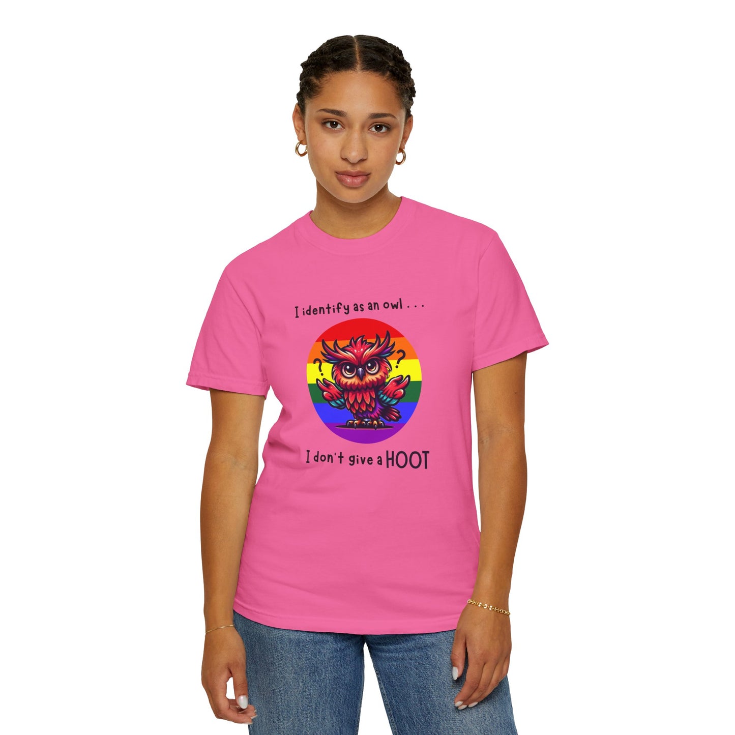I Identify as an Owl - Pride T-Shirt